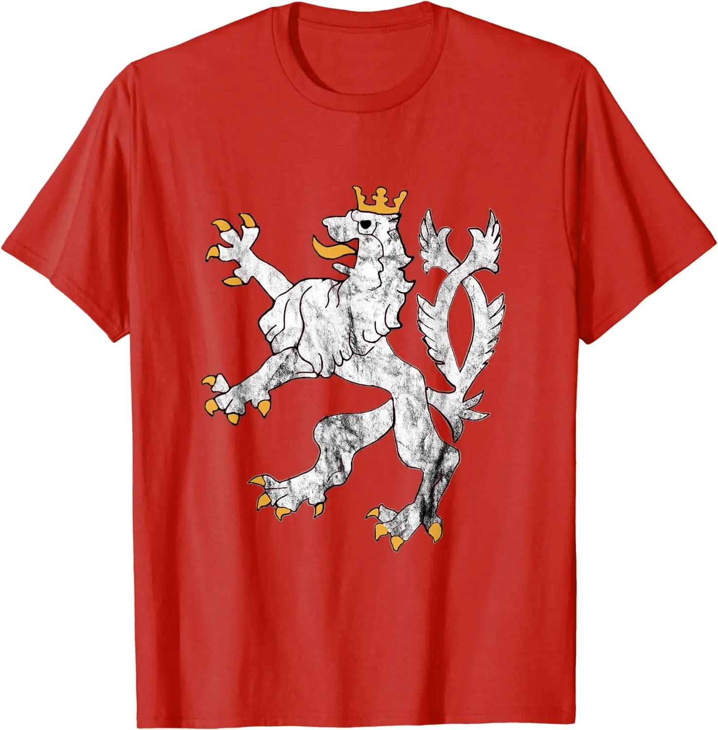 

Czech Republic Flag Ceska Republika Men TShirt Short Sleeve Casual Cotton ONeck Summer Shirts S