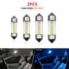 12V Car Reading Lamp Double-point LED Interior C5W Car Lighting Rear Roof Bulb Trunk Light Modification 31mm 36mm 39mm 41mm