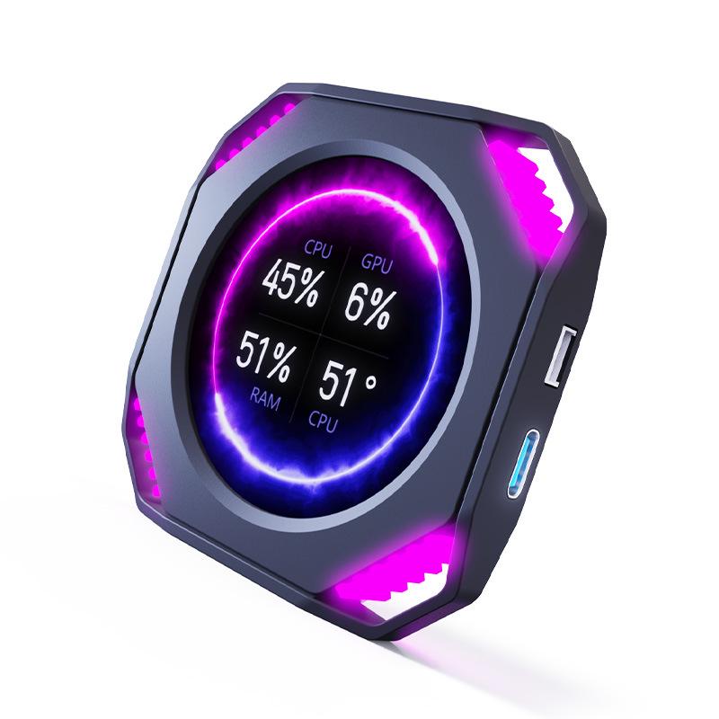 DIY Theme DR21 2.1-Inch Water-Cooled Sub-Screen with USB Direct Monitor Connection