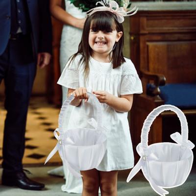 Wedding Basket Trendy Large Capacity 4 Styles Petals Basket Wedding Flower Arrangement Empty Girl Basket Petals Basket Holidays Supplies