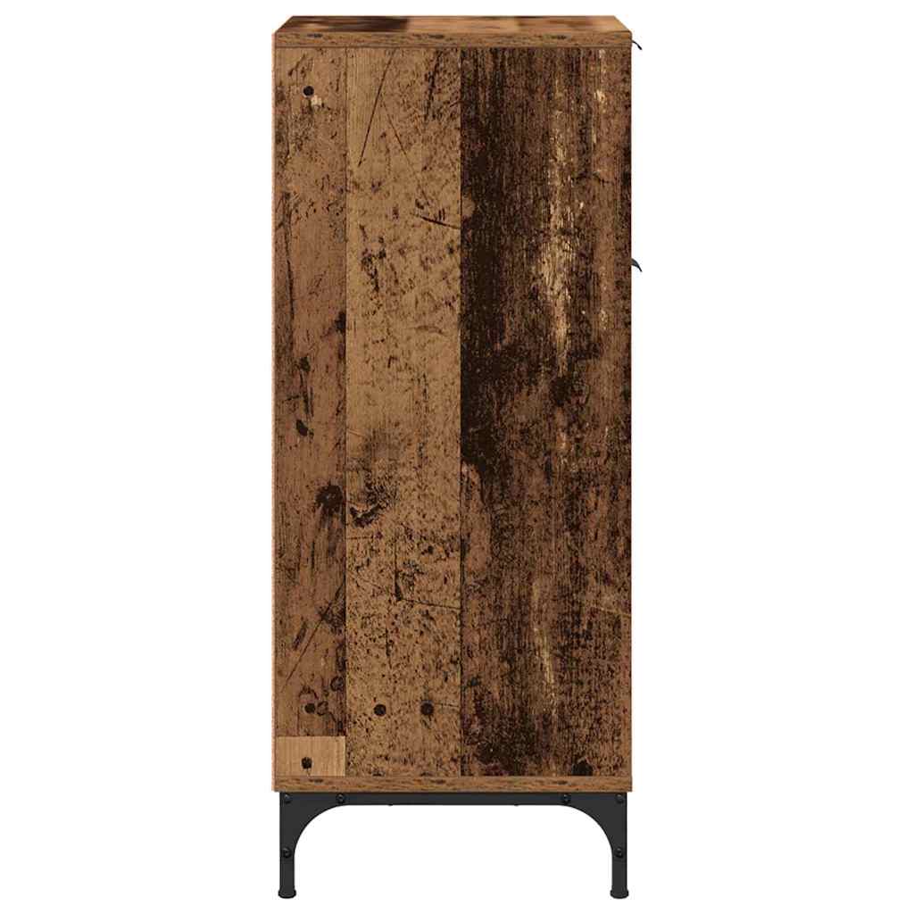 Bathroom Cabinet with Drawers Reclaimed Wood Look 39.5 x 36 x 88 cm