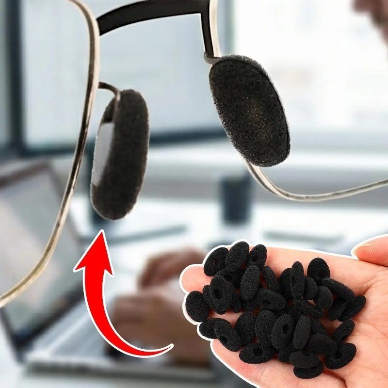 Self-adhesive Anti-slip Soft Glasses Nose Pads 8/16/24Pcs Foam Material Easy to Replace for Eyeglass Repair Kit