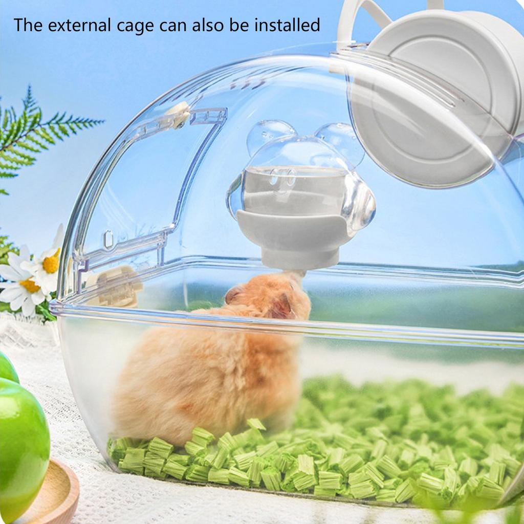 Botella de Agua de Plástico para Jaula de Hámster con Tecnología AntiFugas y Bebedero Montado Magnéticamente para Riego de Animales Pequeños