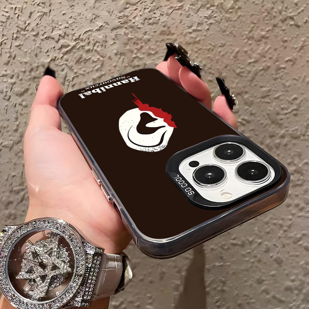 

Horror TV Series Hannibal Phone Case For IPhone 17 Pro Max 16 Pro Max 15 14 13 11 12 Mini Xs X Xr 7 8 Plus Se Color Silver Cover iPhone XS Max