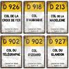 Turul Franței Ciclism Placă metalică Reper ALPE d'HUEZ Col D'Aubisque Col du Granon Peyresourde d'IZOARD l'ISERAN BONETTE
