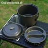 Aluminum Outdoor Camping Pots 6L Large Capacity Multifunctional Cooking Pots Cookware For Picnics, Travel Driving Tours