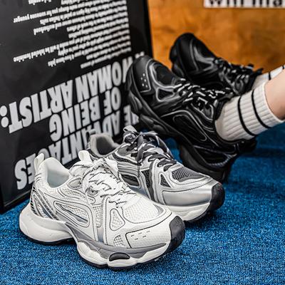 Neue Mode Herren Vier Jahreszeiten Bequeme Dicke Sohle Schuhe Studenten Männlich Jungen Trendige Weiche Sohle Atmungsaktive Lässige Lauf-Sneaker