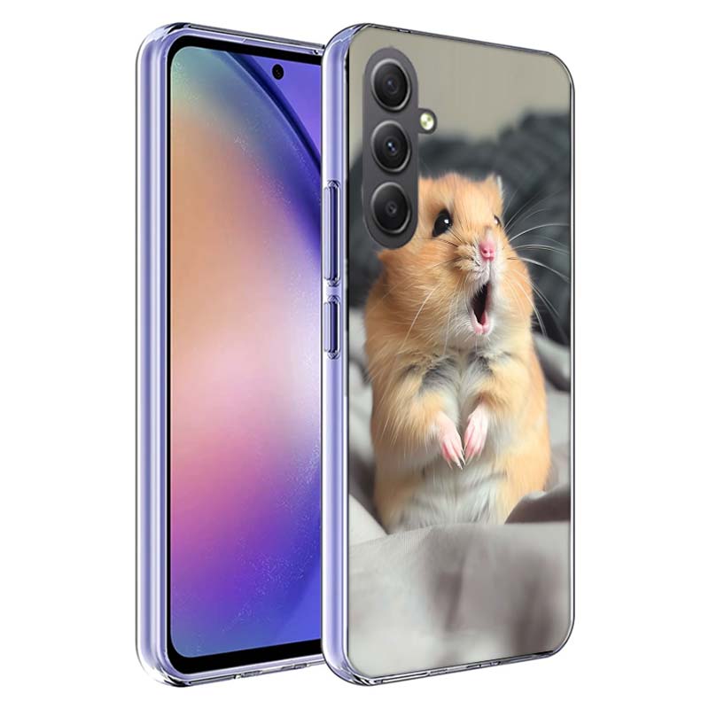 Hamsters With Hats Have Ears Phone Case For Samsung A54 A34 A24 A14 A53 A33 A23 A13 A52S A32 A22 A12 A17 Galaxy A03S A04S A02S A