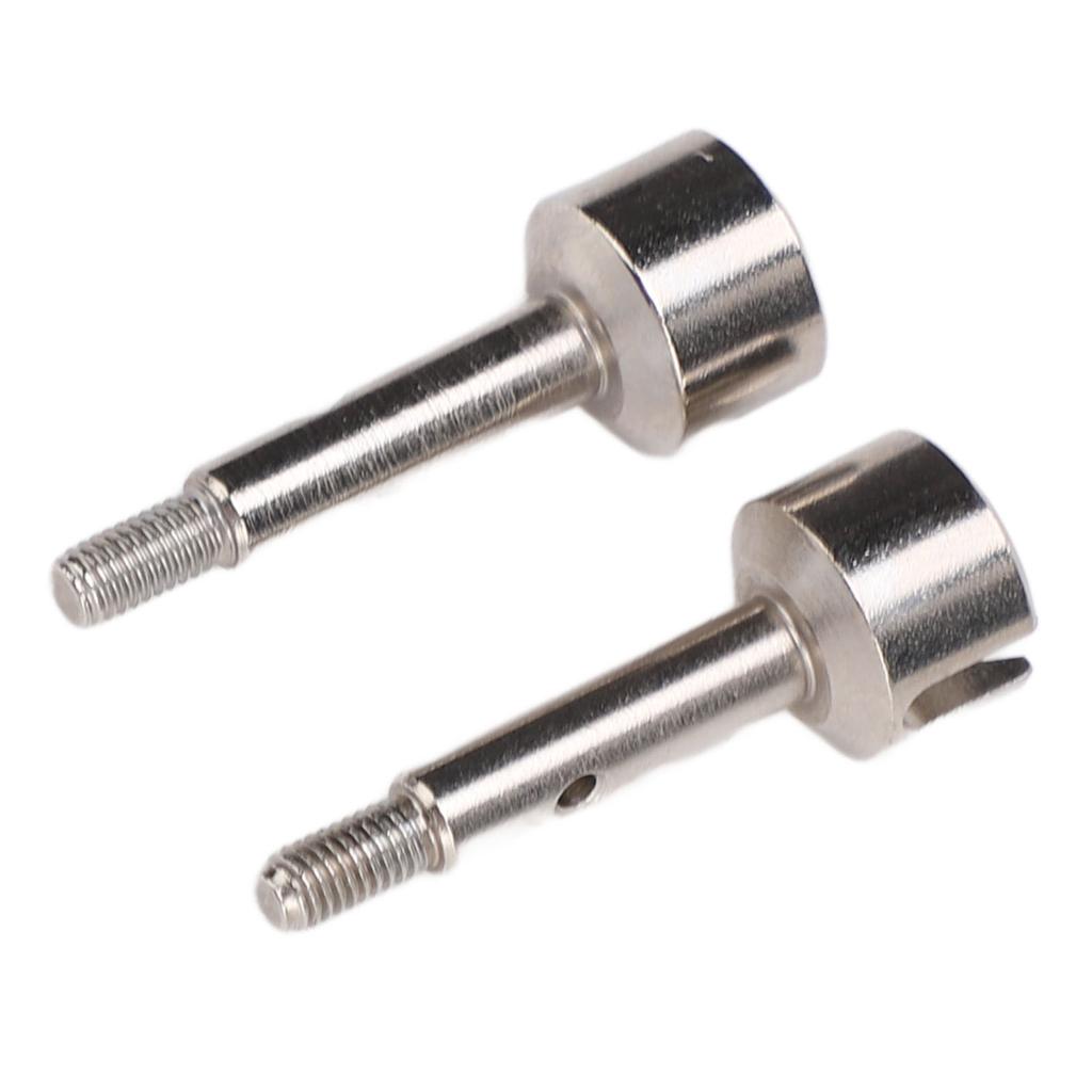 2pcs RC Rear Wheel Axle Cups for WLTOYS 124008 124010 Remote Control Car Metal Wheel Stub Axle Shaft