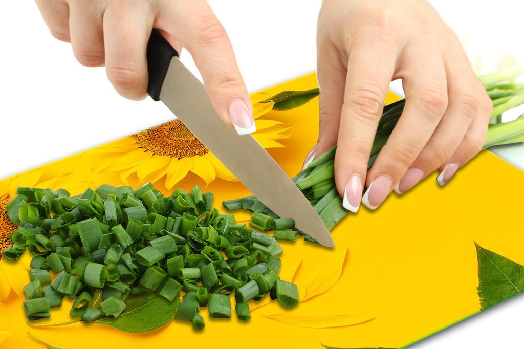 GLASS CUTTING BOARD 52x40 FLOWERS