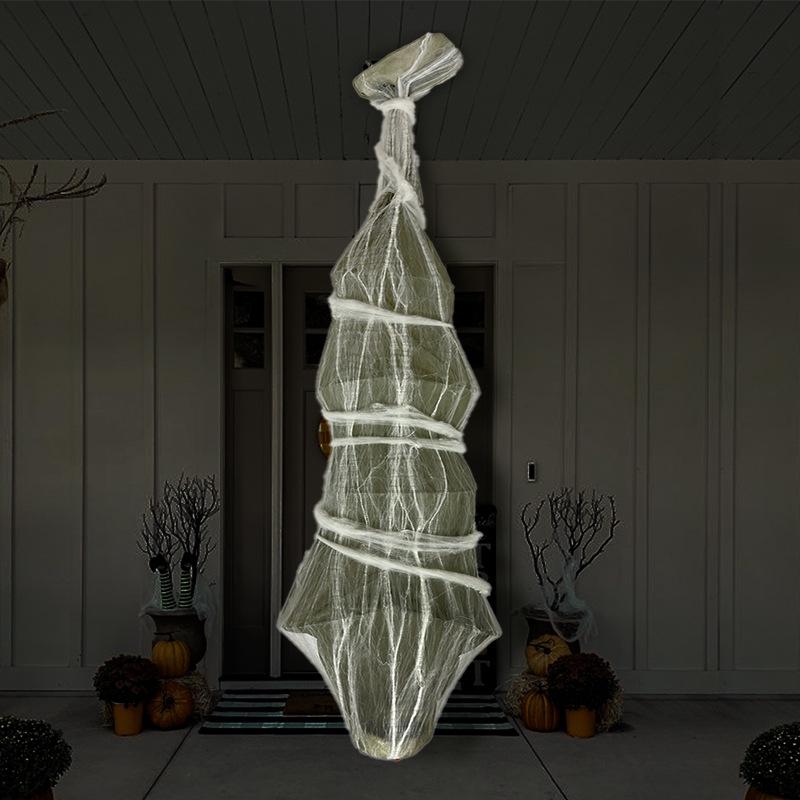 1.8m Upside Down Mummy Halloween Yard Decoration for Haunted Houses and Escape Rooms