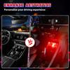 2PCS Car USB Night Lights, Touch Dimmable Vehicle Interior Ambient Lamp, Portable Retro Glass LED Light for Auto Decorations, Bedroom, Office,