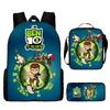 Ben Print Design Childrens Backpack Set With Waterproof Oxford Fabric For School Use