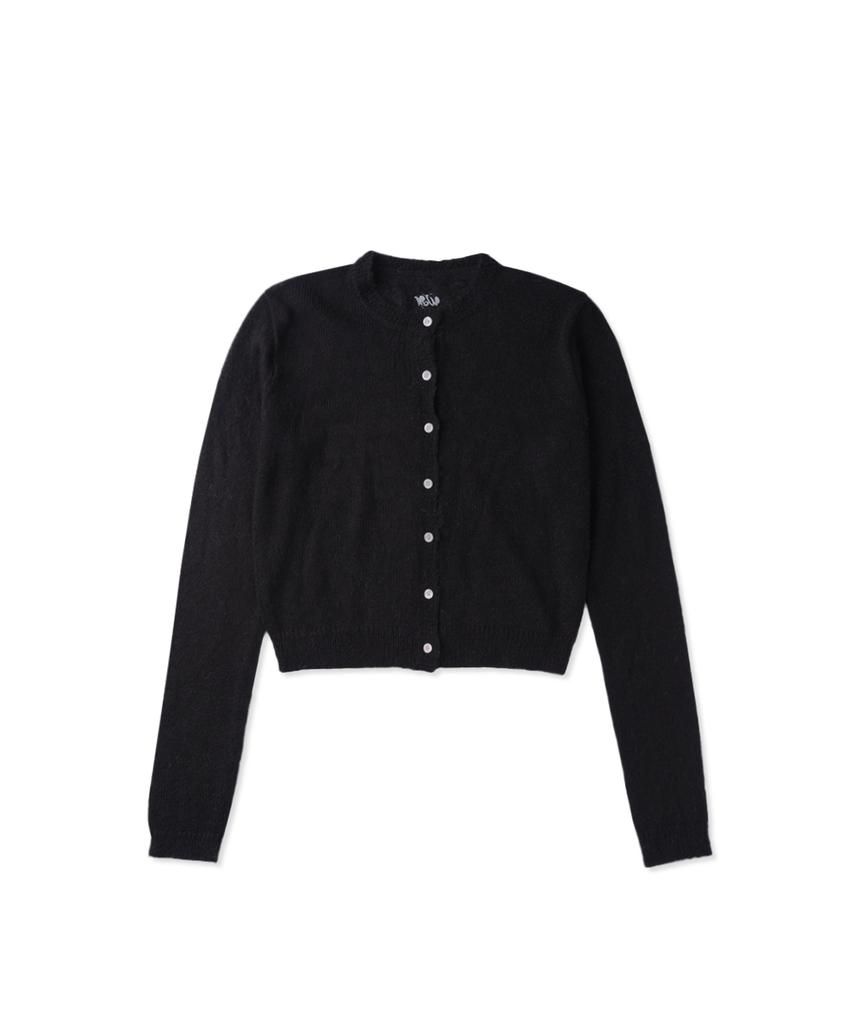 WITHOUT SUMMER Spring Soft Cardigan Set_Black