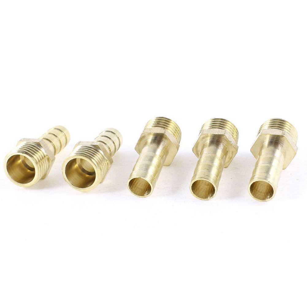 20pcs 1//4BSP Male Thread x 10mm Hose Barb Fuel Gas Water Pipe Coupler Connector
