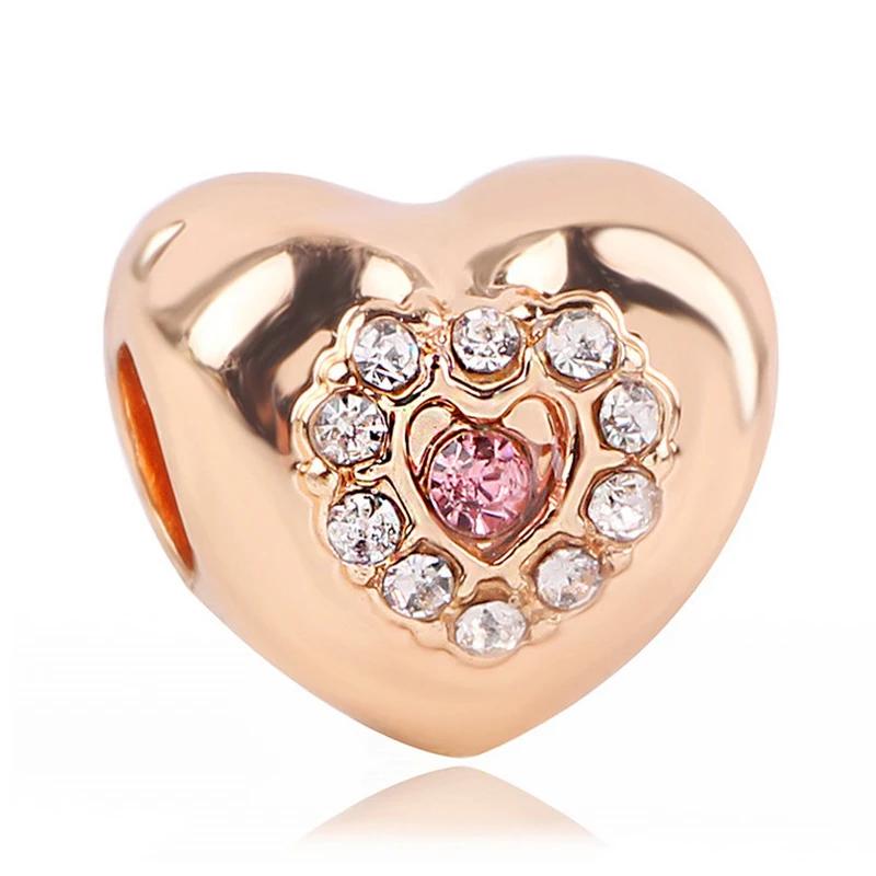 Nan Grand Daughter Best Friend Heart Beads Fits Charm Bracelet&Bangle DIY Women Jewelry Making
