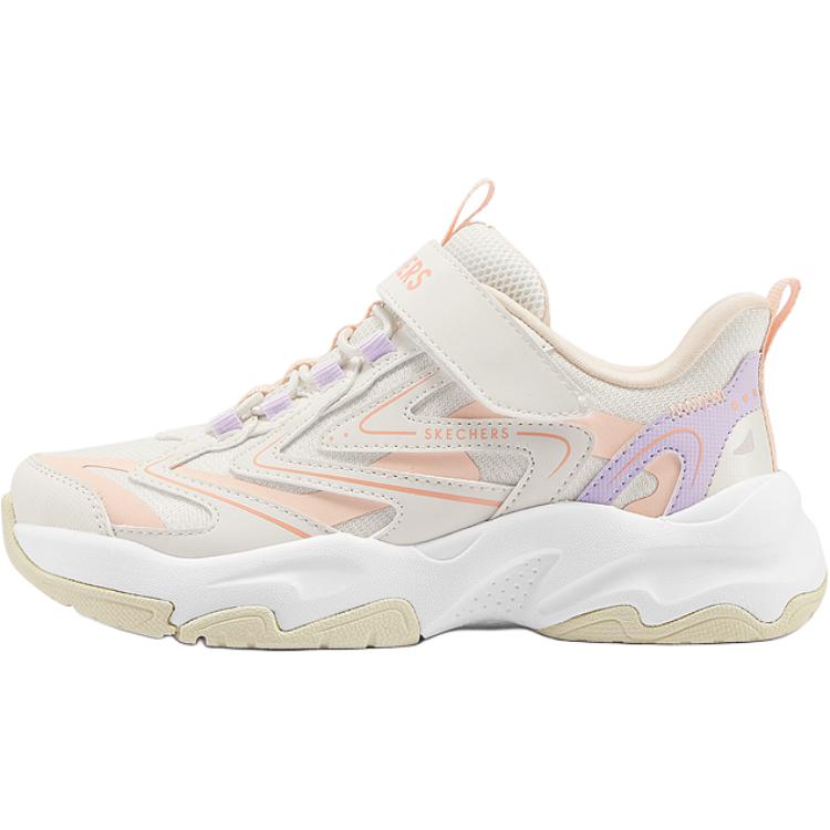 Skechers Kids Street Girls Classic Trendy Campus Sports Casual Shoes Kids sneaker Peach-Pink 319070L-PCH 28.5