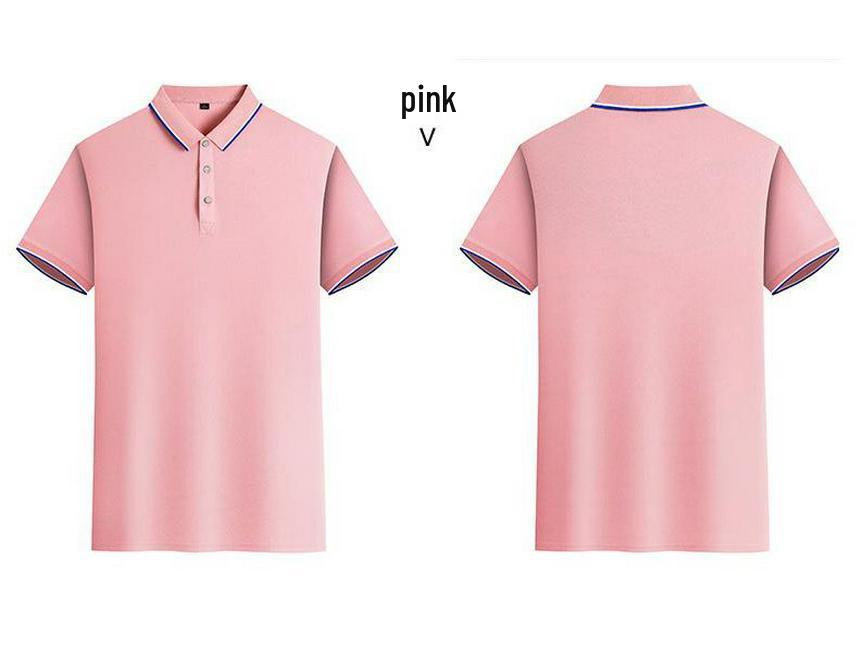 Unisex Summer Short-Sleeved Polo Shirts: Ideal for Work Uniforms, Group Events, DIY Customization & Everyday Wear.