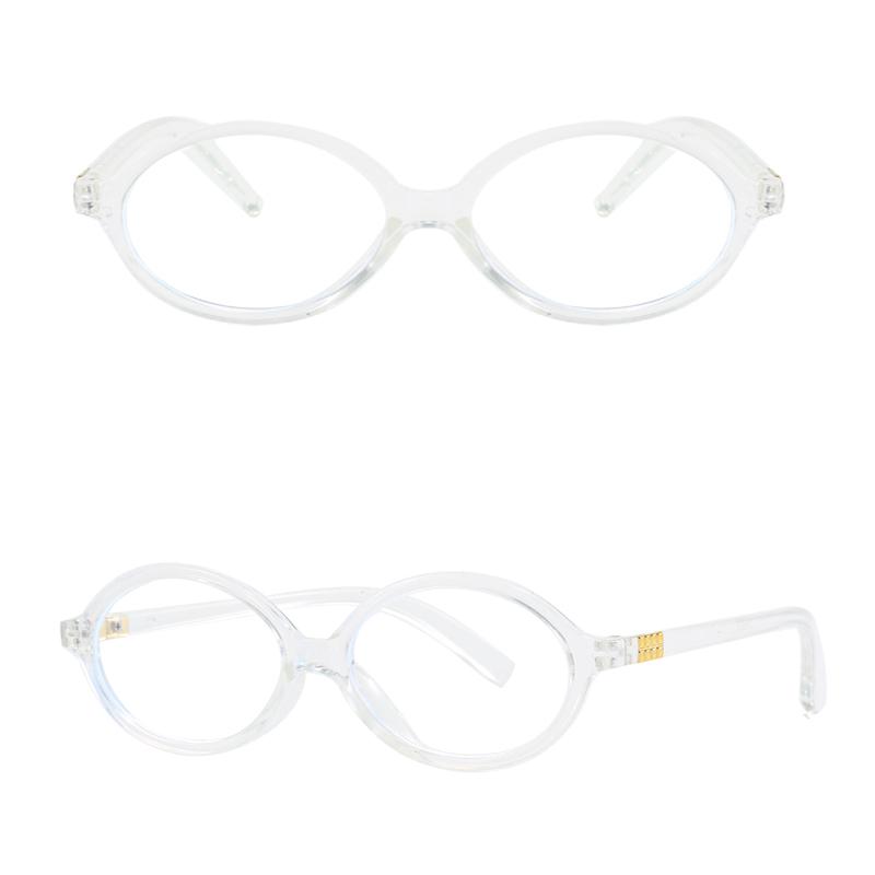Y2K Retro Oval Frame Anti Blue Light Women's Glasses Sweet Cool Spicy Girl Fashion Leopard Pattern Decorative Glasses