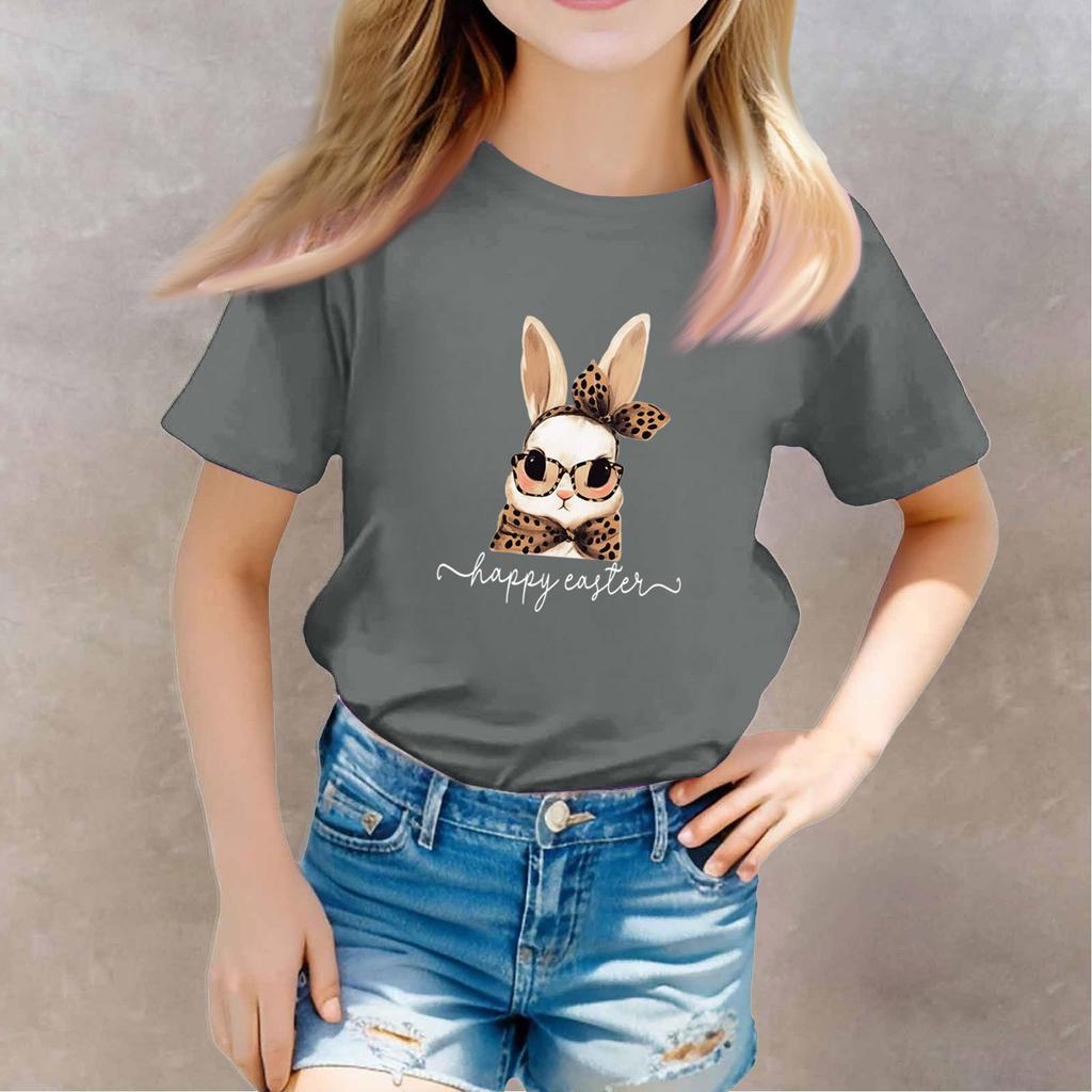 T-shirts för småbarnsflicka, pojkar, barntopp, pojkar och flickor, tryckt kortärmad t-shirt