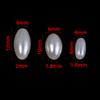 200-500pcs Beige Imitation Pearl Beads Oval Rice Beads Loose Spacer Beads For Jewelry Making DIY Bracelet Necklace Accessories