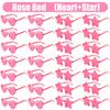 16-160Pcs Wedding Heart Shape Sunglasses Bachelorette Party Favor for Guests Fun Party Sunglasses Rimless Heart Shaped Glasses