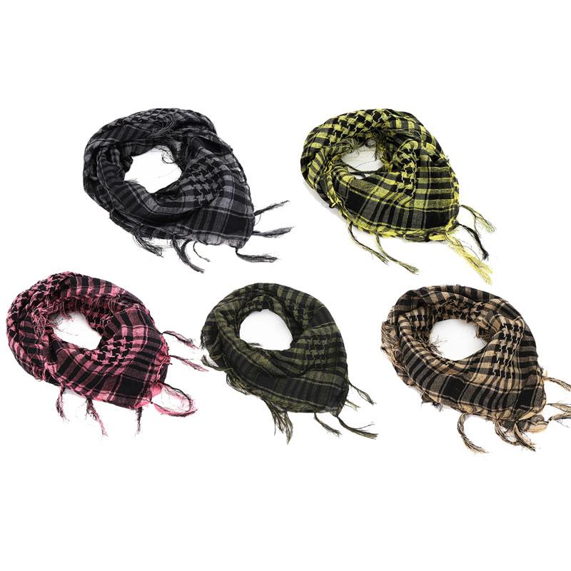 135Pcs 100X100Cm Outdoor Hiking Scarf Military Arab Tactical Desert Scarf Army Headwear Tassel T Universal Bandana Scarf Mask