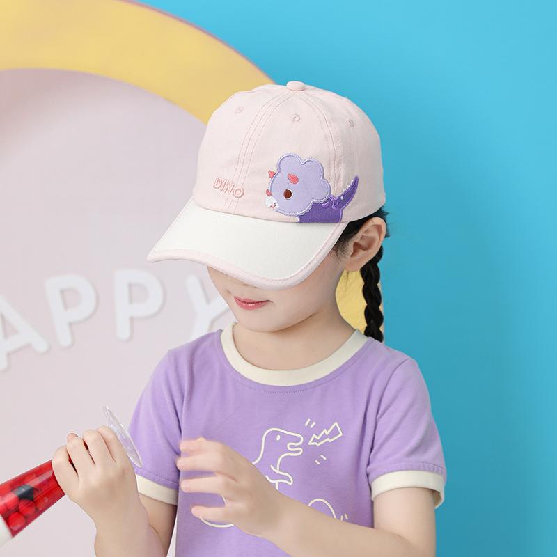 1100 New Children's Hats Boys and Girls Sunshade Baseball Caps Spring and Summer Cartoon Cute Sunscreen Peaked Caps