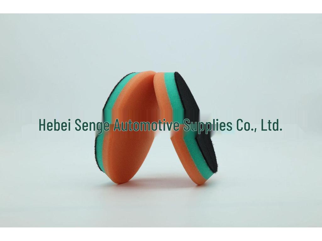 Double-Layer Self-Adhesive Car Detailing Sponge with Beveled Edge for Waxing and Polishing
