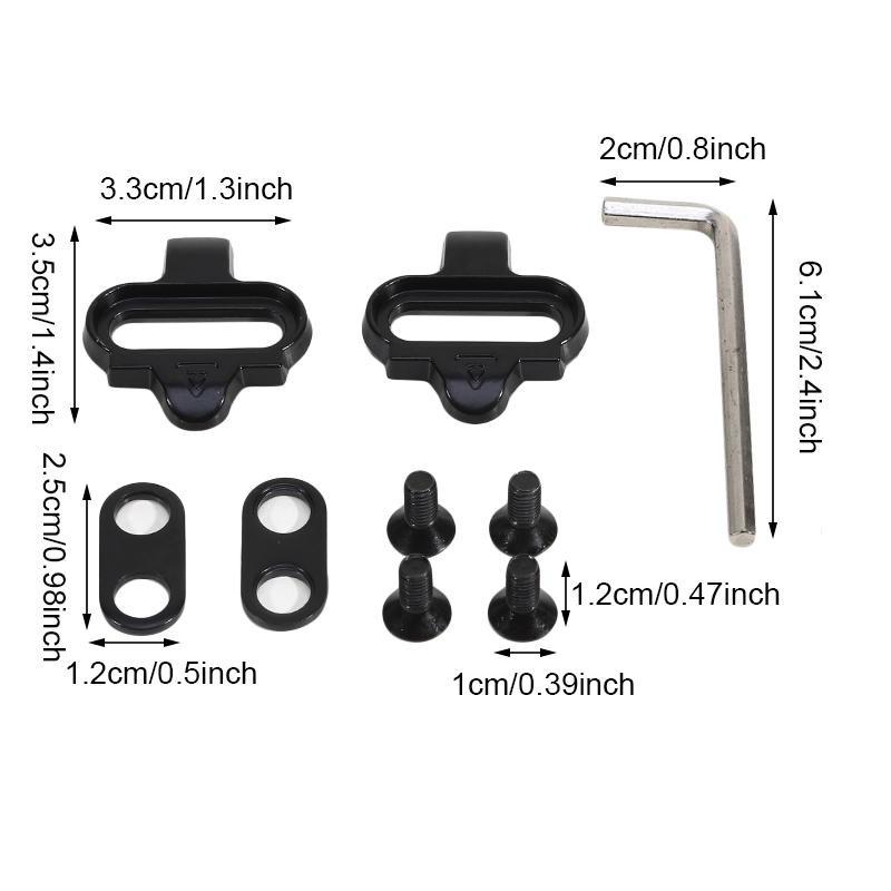 Mountain Bike Shoes Cleats MTB Cleats Multi-Release Spd Pedal Cycling Shoes Clips Set Bicycle Accessories