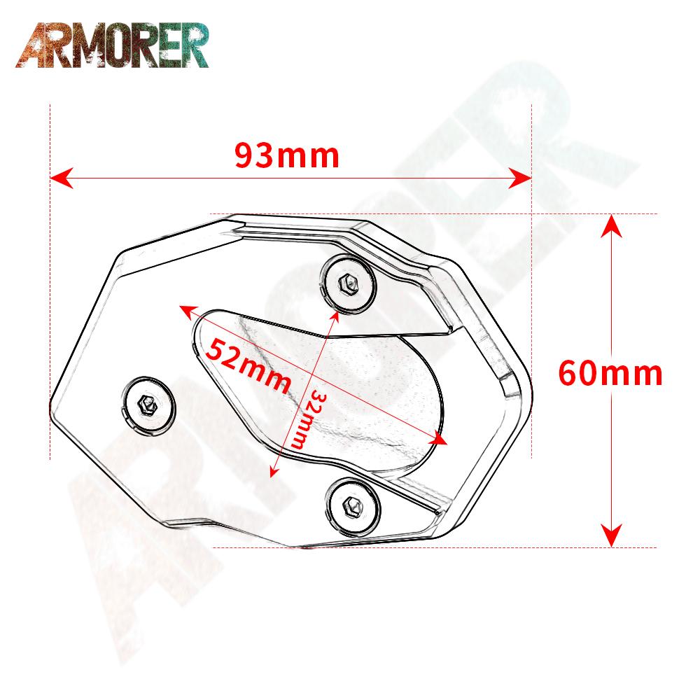 Accesorios para Motocicleta Para Kawasaki Versys 1000 1000 SE 1000SE Versys1000 Caballete Lateral Extensión de Pata Soporte
