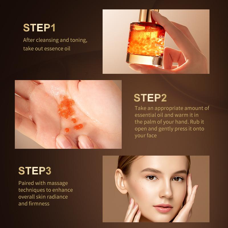 MERCILEN Caviar DNA Sodium Muscle Anti-Wrinkle Essence Oil 30 ml Hydratační zpevňující esence Essence Anti-Wrinkle Skin Care Oil