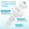 White Return Jet Fitting Adjustable Above Ground Pool Complete Inlet Return Fitting  SP1023
