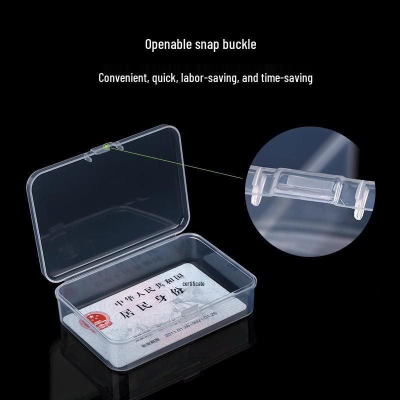 Clear Plastic Storage Box for Small Accessories and Jewelry