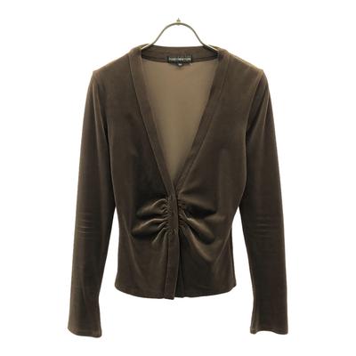 FOXEY NEW YORK Made In Japan Long Sleeve Velor Cardigan 38 Brown Women Used