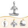 Resin Statue Pose Figurine Collectible Meditation Decor Art Sculpture for Desktop Living Room