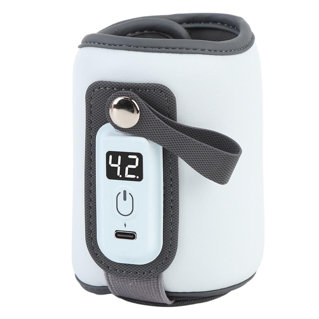 Baby Milchwärmer 5 Einstellbare Temperaturstufen LCD-Anzeige Tragbar Schnellheizend Babyflasche