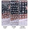 Nail Stamping Plates Set Silicone Sponge Brush Polish Transfer Stencils Flower Butterfly Geometry Template Nail Tool