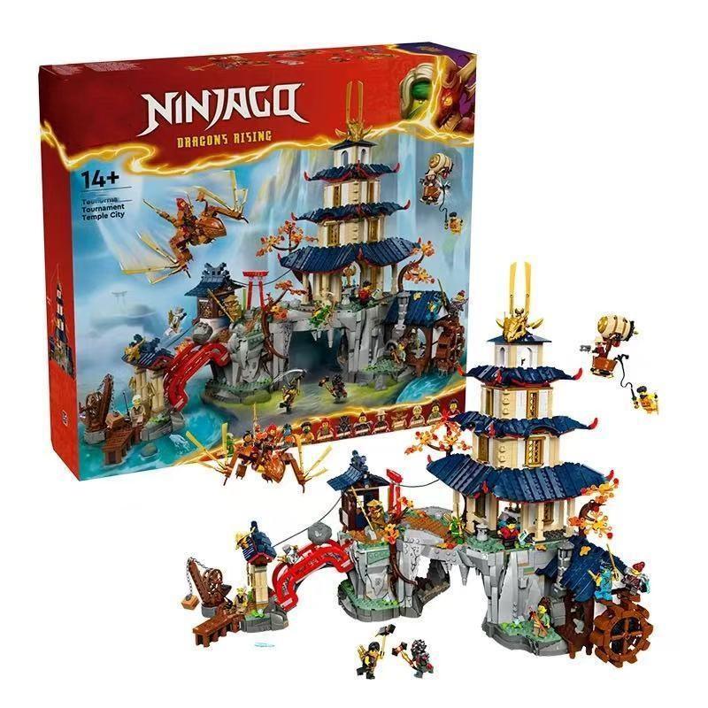 Compatible with LEGO 71814 Ninjago Series Arena Tournament Temple City building block toys