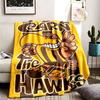 Hawthorn Hawks  Theme Blanket Suitable For Beds Sofas And Camping Perfect For Both Men And Women Comfortable Bedding All Year Round