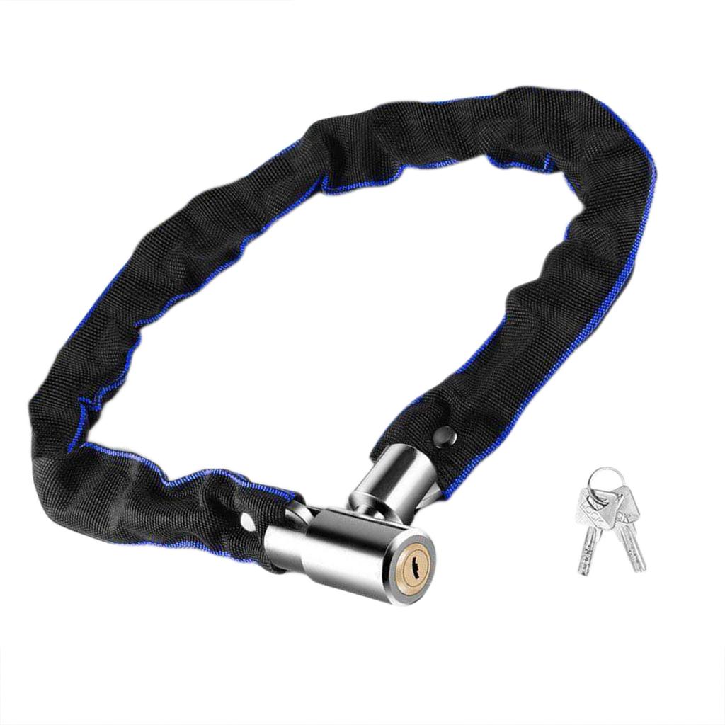 AntiTheft Thick Bicycles Lock Portable Outdoor Cycling Chain Lock Road Bike Safety Chain Lock With 2 Key Easy To Use