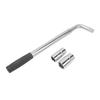 Telescoping L Type Wheel Wrench 17/19mm and 21/22mm Sockets Tire Iron Wrench  Auto Repair