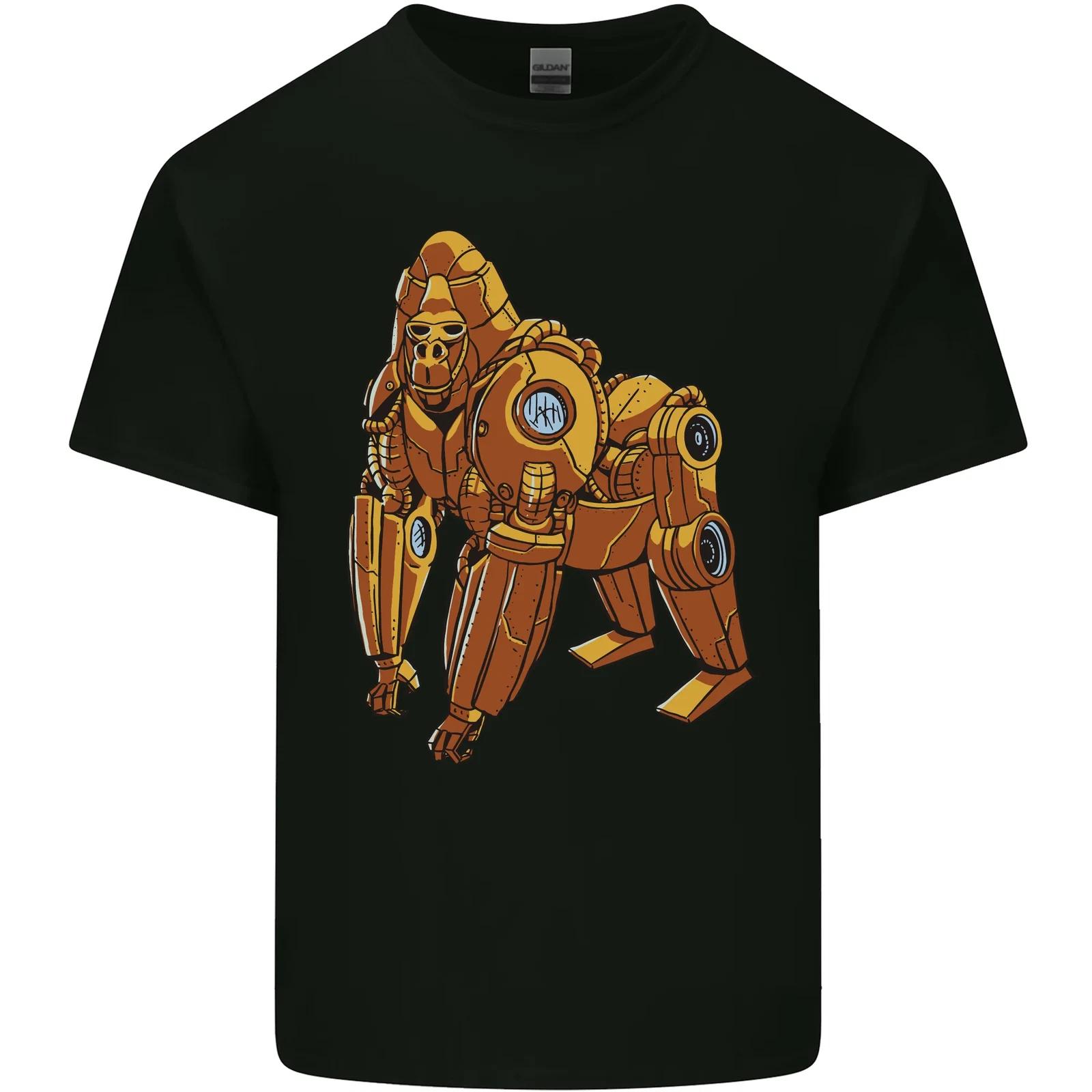 A Steampunk Gorilla Ape Kids T-Shirt Childrens L