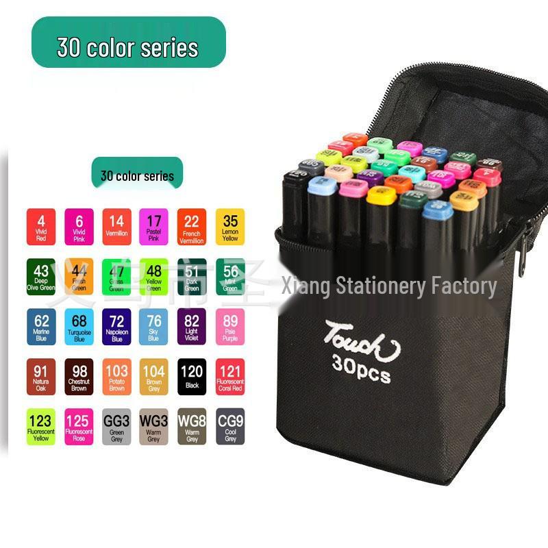 Double-Tip Quick-Drying Watercolor Markers, 48 Colors, Large Capacity for Students