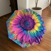 1pc Colorful Sunflower Artwork Umbrella with Plastic Handle,Suitable for All Seasons Home Travel Outdoor UmbrellaDD1750