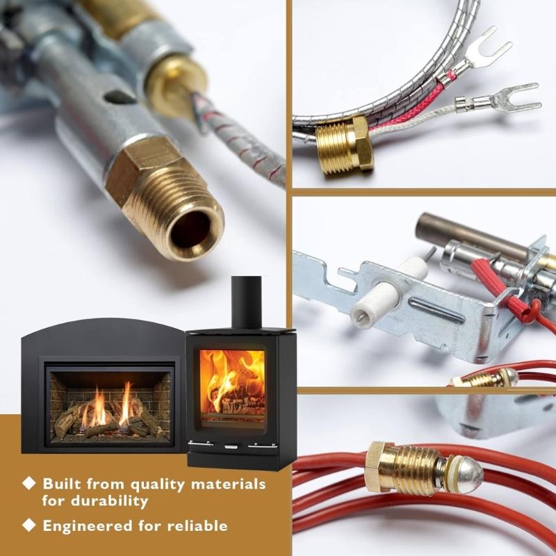 Pilot pe Gaz PropanAnsamblul Include Termocuplu și Termopilă PP225 R3623 14D0477 103778-01 pentru Șeminee Empire Sobă