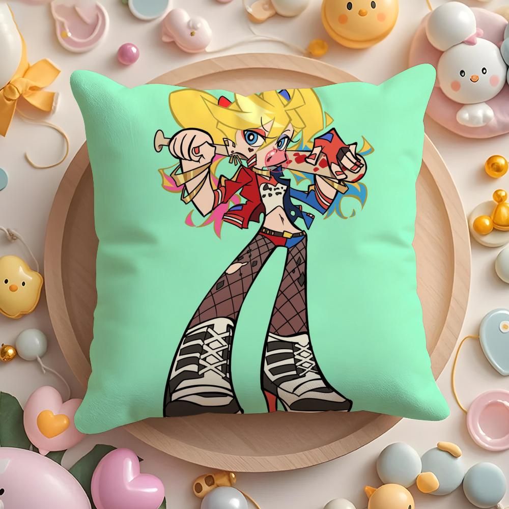 P-Panty & Stocking with Garterbelt Kissenbezug Kurzer Plüsch Doppelseitiger Druck Zuhause Maschinenwaschbar im Winter Kissenbezug