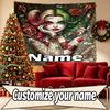 Custom Name Personalized Harley Quinn Print Tapestry, Wall Art Decor, Bedroom, Dorm, Apartment, LivingRoom, Party Backdrop, Gift for Birthday