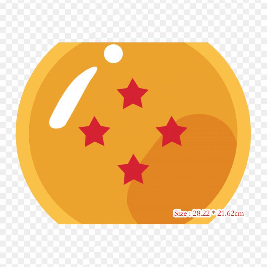 Patches For Clothes Bag Iron On Thermal Stickers 2 Star Dragon Ball Goku Stock Photography Pattern Washable Heat Transfer