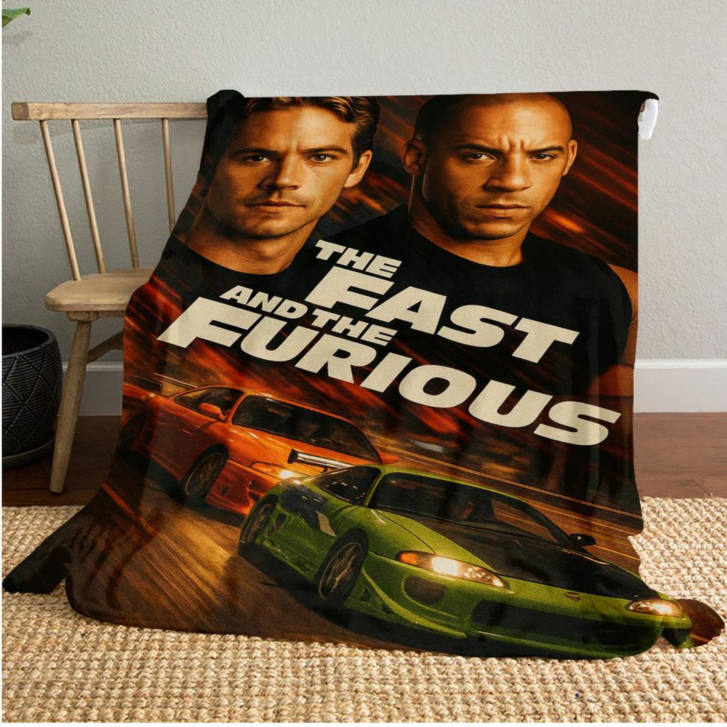 Fast Furious Action Blanket Soft And Portable All Season Home Bed Sofa Blanket Office Travel Nap Break Warm Blanket